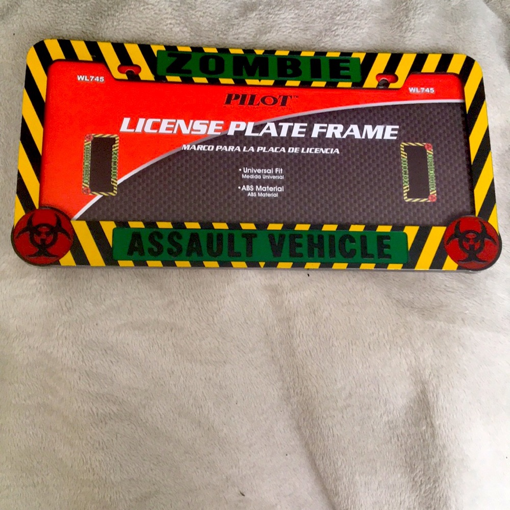 Zombie Assault Vehicle license plate frame